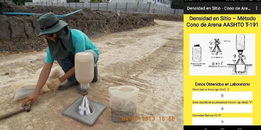 Imagen ilustrativa de Densidad cono arena en Barcelona